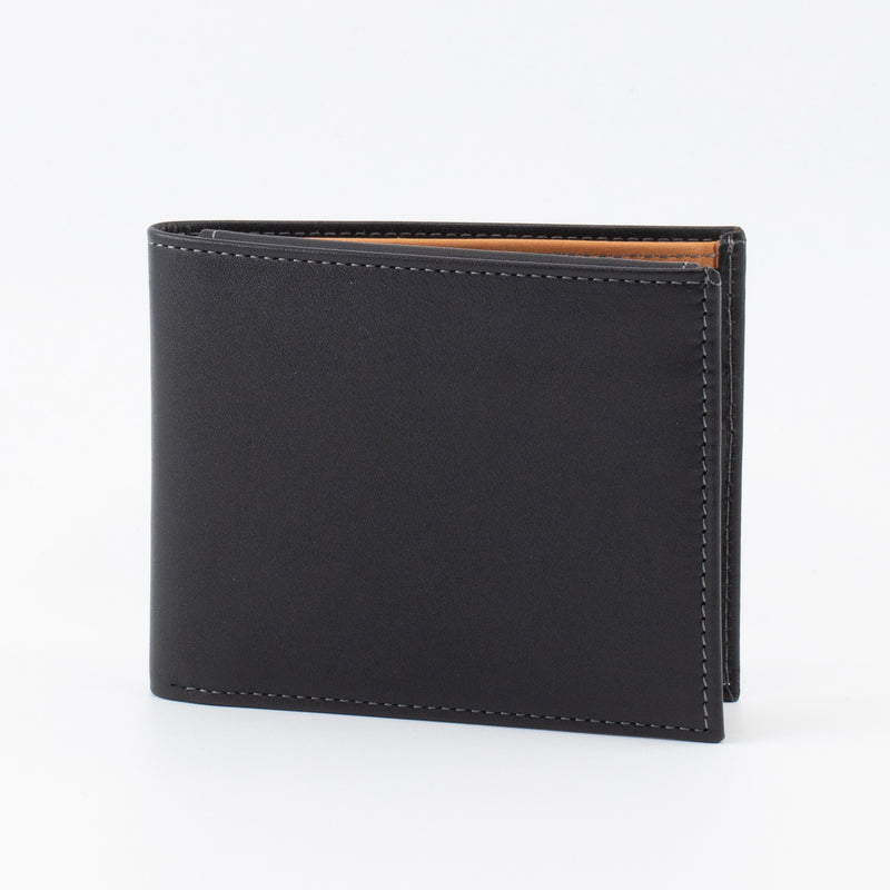 A Trifold, Premium Leather Wallet (Light Orange -Black) - Chicatolia