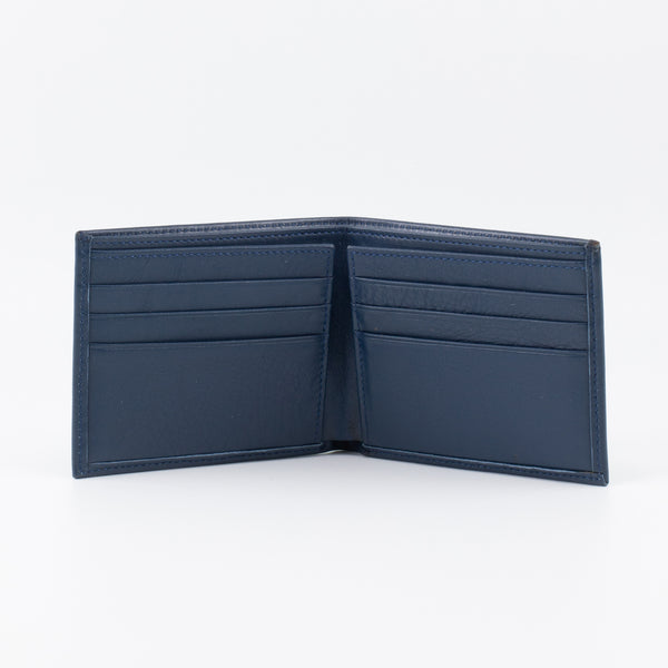 A Bifold, Premium Leather Wallet (Blue) - Chicatolia
