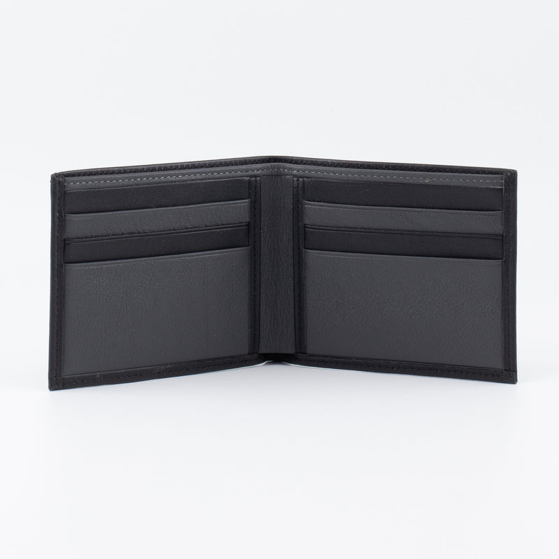 A Bifold, Premium Leather Wallet (Anthracite - Black) - Chicatolia