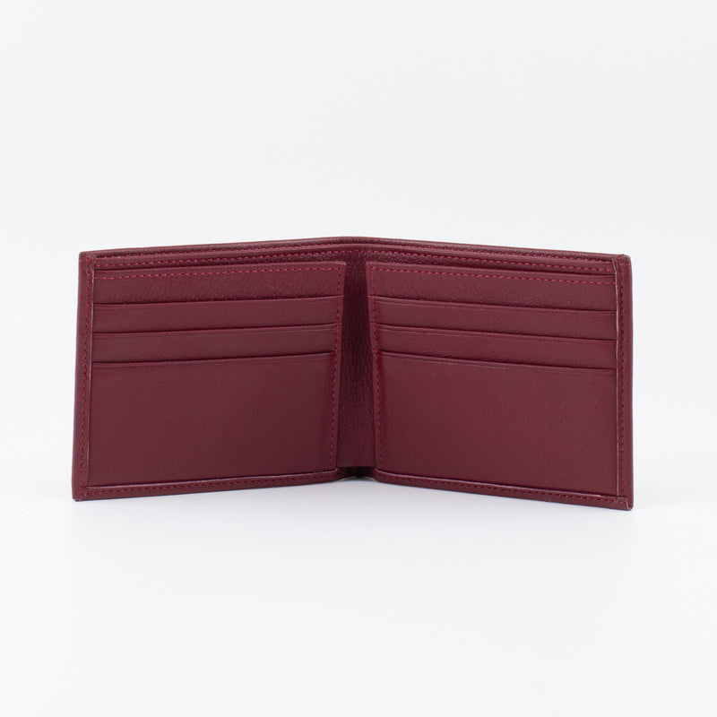 A Bifold, Premium Leather Wallet (Burgundy) - Chicatolia