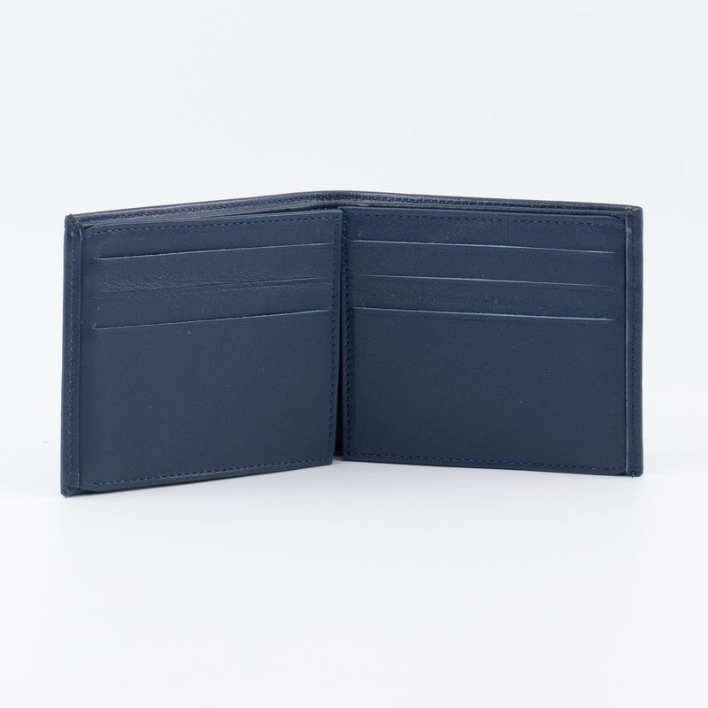 A Multifold, Premium Leather Wallet (Blue) - Chicatolia