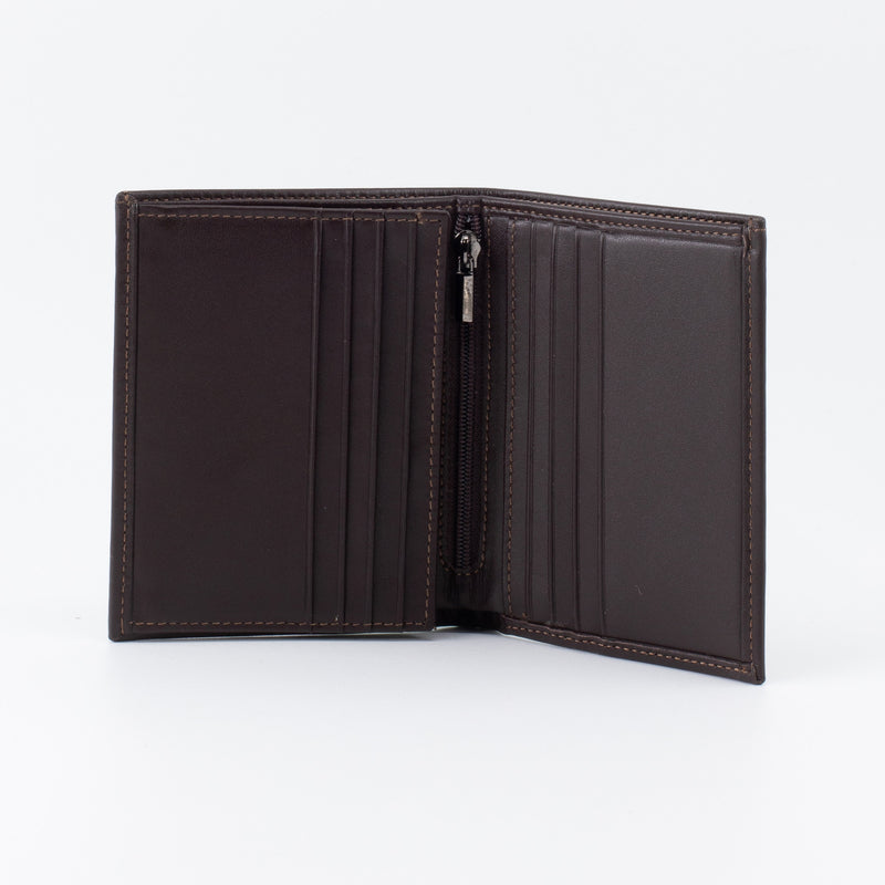 A Trifold, Premium Leather Wallet (Black) - Chicatolia