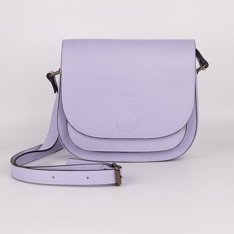 Medium-Sized Crossbody Bag - Lilac - Chicatolia
