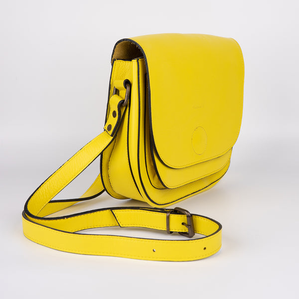 Medium-Sized Crossbody Bag - Yellow - Chicatolia