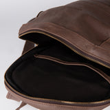 Tiana Leather Backpack - Brown - Chicatolia