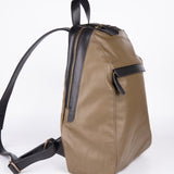 Napa Leather Backpack - Khaki - Chicatolia