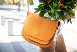 Medium-Sized Crossbody Bag - Orange - Chicatolia