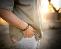Organic Leather, Stainless Steel, Open Cuff Bangle Design, Adorable Wristband
